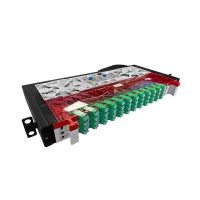 Patchpanel LWL, rechts, 96-Fach, SM, LC/APC, 1HE