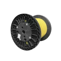 Optipack-Innenkabel, LSZH, CPR B2ca, 24-fach, 1x24F, SM, G.657A2, 250 µm, 4,9 mm, gelb, Huber+Suhner