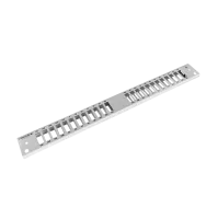 Frontplatte Patchpanel LWL, 1HE, 24× SC Duplex, 19 Zoll, grau, Fibrain