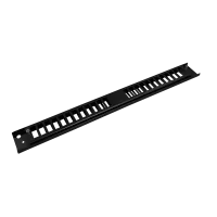 Frontplatte Patchpanel LWL, 1HE, 24× SC Duplex, 19 Zoll, schwarz, Fibrain