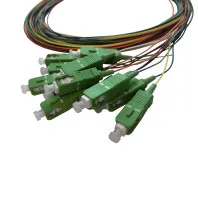 Pigtail-Set, 12 Stück, SM, SC/APC, farbig, 2 m, Maunt