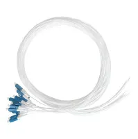 Pigtail-Set 12 Stück, SM, LC/PC, weiß, 2m