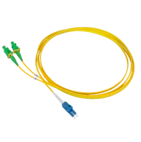 Patchkabel duplex SM, LC/PC secure-SC/APC secure key, 2.4mm, 7.5m