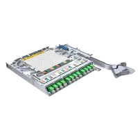 LISA-Faserträger, SM, 12x SC/APC simplex, 12x Pigtails, TIA, Heatshrink