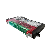 Patchpanel LWL, links, 96-Fach, SM, LC/APC, 1HE