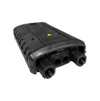 Spleissmuffe BPEO S1, 1x Expresskabel, 2x Abzweigkabel, 12x Spleisskassetten, Corning