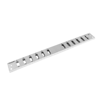 Frontplatte Patchpanel LWL, 1HE, 12× SC Duplex, 19 Zoll, grau, Fibrain