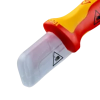 Kabelmesser, mit Gleitschuh, 180mm, VDE, Knipex