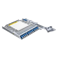 LISA-Faserträger, SM, 12x SC/PC simplex, 12x Pigtails, ungefärbt, Heatshrink