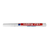 Permanentmarker, 2 mm, weiß