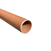 PVC-Rohr, SN8, 110mm, ohne Muffe, 5m, orange