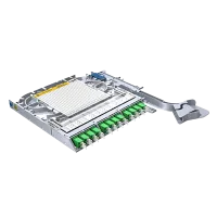 LISA-Faserträger, SM, 12x LC/APC duplex, 24x Pigtails, NC, Heatshrink