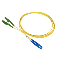 Patchkabel duplex SM, E2000/APC-LC/PC, 2.0mm, 7m, Huber+Suhner