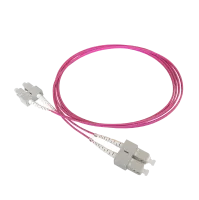 Patchkabel duplex OM4, SC/PC-SC/PC, 1.8mm, 5m