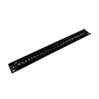 Frontplatte Patchpanel LWL, 1HE, 24× SC Simplex, 19 Zoll, schwarz, Fibrain