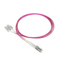 Patchkabel duplex OM4, LC/PC-SC/PC, 1.8mm, 5m