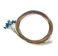 Pigtail-Set, 12 Stück, SM, LC/PC, farbig, 2 m, Maunt