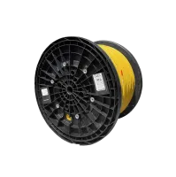Optipack-Innenkabel, LSZH, CPR B2ca, 96-fach, 4x24F, SM, G.657A2, 250 µm, 9,3 mm, gelb, Huber+Suhner