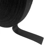 Klettband BTB, 19,05 mm, schwarz, Rolle 22,9 m, Velcro