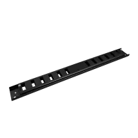 Frontplatte Patchpanel LWL, 1HE, 12× SC Duplex, 19 Zoll, schwarz, Fibrain