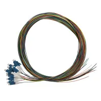 Pigtail-Set, 12 Stück, SM, LC/PC, farbig, 2 m, Maunt