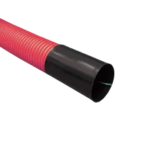 PE-Flexrohr, 110mm, Rolle 50m, rot