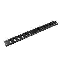 Frontplatte Patchpanel LWL, 1HE, 12× SC Duplex, 19 Zoll, schwarz, Fibrain